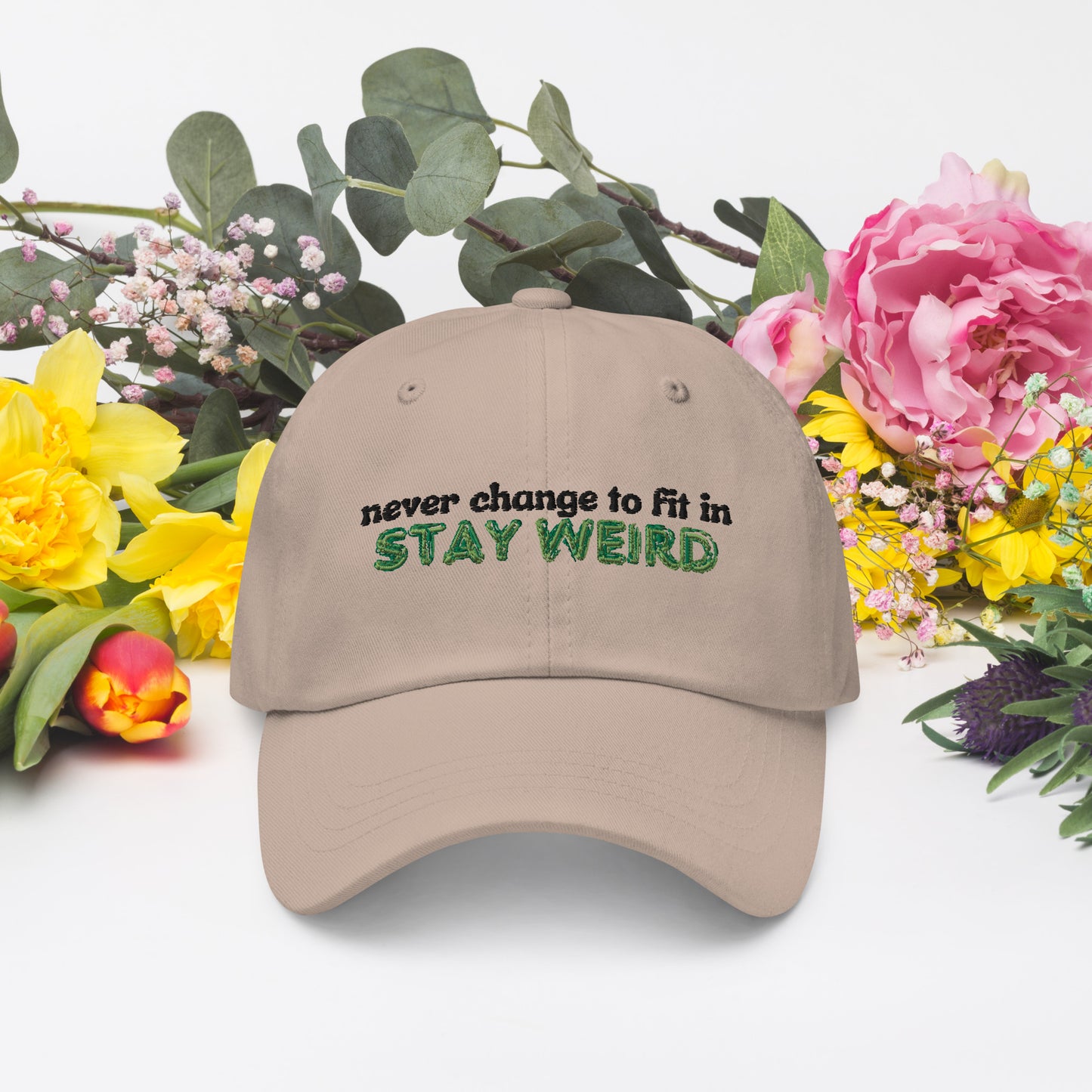 Stay Weird Dad Hat